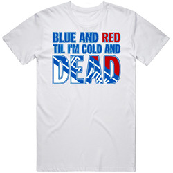 Ny Rangers Tshirt, New York Rangers Tank Top, Ny Rangers Blue N Red Til Im Cold N Dead T Shirt
