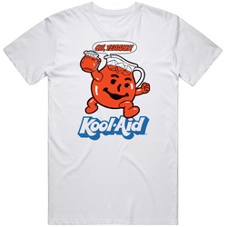 Kool-Aid Man, T-Shirt, Kool Aid, Soft Drink, Cartoon, Funny, Oh, Yeaaa Retro Graphic Unisex Cotton White Classic T Shirt