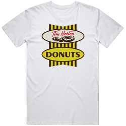 Tim Horton, T-shirt, Retro, Logo, Donuts, Vintage, Canadian Retro Graphic Unisex Cotton White Classic T Shirt