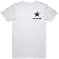 Dallas Cowboys Small Emblem Retro Graphic Unisex Cotton White Classic T Shirt