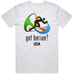 Got Boris Berian 800 M Track And Field Usa Olympic Team Retro Graphic Unisex Cotton White Classic T Shirt
