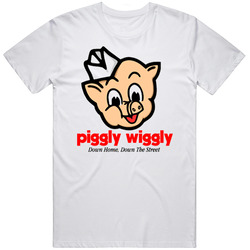 Piggly Wiggly Grocery Store Best Market Gift Retro Graphic Unisex Cotton White Classic T Shirt
