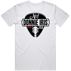 Number One Donnie Iris Legendary Guitarist Bass Guitar Player Fan Retro Graphic Unisex Cotton White Classic T Shirt