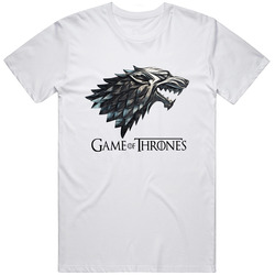 Game Of Thrones House Men Retro Graphic Unisex Cotton White Classic T Shirt