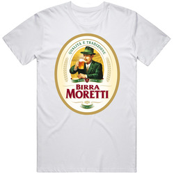 Birra Moretti Italian Beer Lovers Label T Shirt