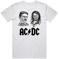 Acedece Putih Retro Graphic Unisex Cotton White Classic T Shirt