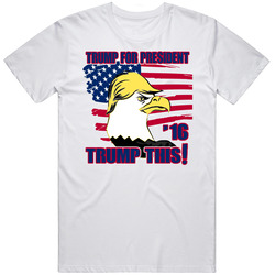 Trump This Donald Trump For President Republican Retro Graphic Unisex Cotton White Classic T Shirt