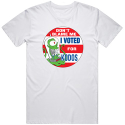 I Voted For Kodos Don't Blame Me Funny Retro Graphic Unisex Cotton White Classic T Shirt