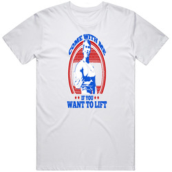 Come With Me If You Want To Lift Arnold Schwarzenegger Original Gym Retro Graphic Unisex Cotton White Classic T Shirt