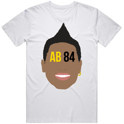 Antonio Brown Ab84 Pittsbugh Football Retro Graphic Unisex Cotton White Classic T Shirt