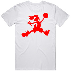 Mid 1 Hare Shoe Sneaker Retro Graphic Unisex Cotton White Classic T Shirt