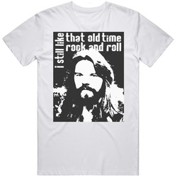 I Still Like That Old Time Rock And Roll Bob Seger Retro Graphic Unisex Cotton White Classic T Shirt