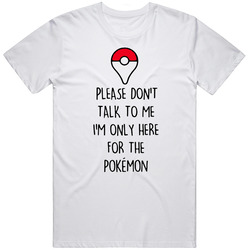 Funny Pokemon Go Retro Graphic Unisex Cotton White Classic T Shirt