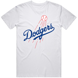Los Angeles Dodgers Baseball Standard White Retro Graphic Unisex Cotton White Classic T Shirt