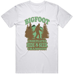 Big Foot Undefeated Hide And Seek Champion Funny T Shirt