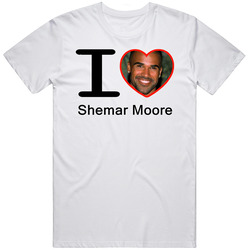 I Heart Love Shemar Moore Retro Graphic Unisex Cotton White Classic T Shirt