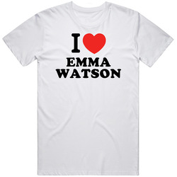 I Heart Emma Watson Action Movie Star Actor Fan T Shirt