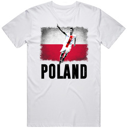 Robert Lewandowski Team Poland Flag Euro Cup Soccer Football T Shirt