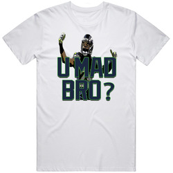 U Mad Bro? Retro Graphic Unisex Cotton White Classic T Shirt