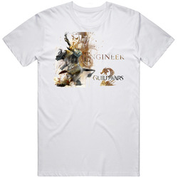 Guild Wars 2 Engineer Retro Graphic Unisex Cotton White Classic T Shirt