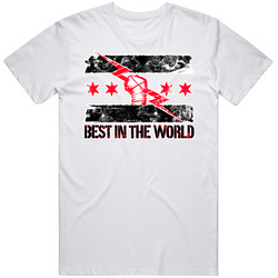 Cm Punk Best In The World Wrestling Retro Graphic Unisex Cotton White Classic T Shirt