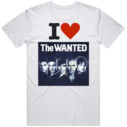 I Love The Wanted Band (glad You Came) New Music Retro Graphic Unisex Cotton White Classic T Shirt