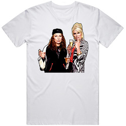Edina Monsoon Patsy Stone Absolutely Fabulous Retro Graphic Unisex Cotton White Classic T Shirt