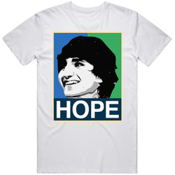 Hope Minnesota Minny Rick Rubio Ricky Basketball Retro Graphic Unisex Cotton White Classic T Shirt