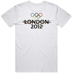 London 2012 Summer Olympics Cool Retro Graphic Unisex Cotton White Classic T Shirt