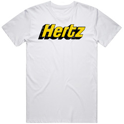 Hertz Automobile Car Truck Motorcycle Auto Parts Cool Distressed Style Brand Logo Emblem T Shirt
