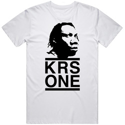 Krs One Retro Graphic Unisex Cotton White Classic T Shirt