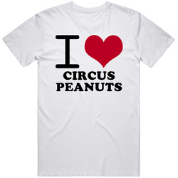 I Love Circus Peanuts Classic Heart Food Lover T Shirt