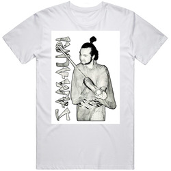 Samurai John Belushi Funny Vintage Retro Graphic Unisex Cotton White Classic T Shirt