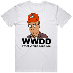 Dale Gribble King Of The Hill Retro Graphic Unisex Cotton White Classic T Shirt