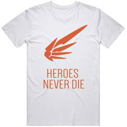  Mercy T Shirt Overwatch Heroes Never Die Fun Video Game Tee Unisex Apparel T Shirt