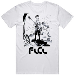 Foolycooly Anime Retro Graphic Unisex Cotton White Classic T Shirt