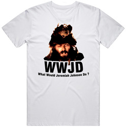 What Would Jeremiah Johnson Do Retro Graphic Unisex Cotton White Classic T Shirt