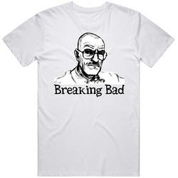 Heisenberg Breaking Bad Retro Graphic Unisex Cotton White Classic T Shirt