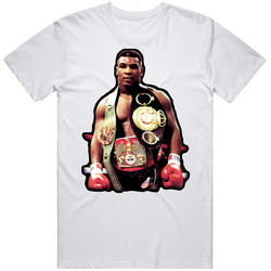 Mike Tyson Boxing Retro Graphic Unisex Cotton White Classic T Shirt