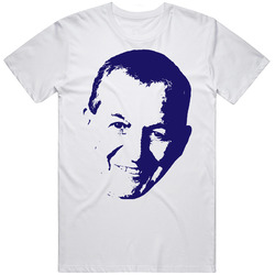 Jim Calhoun Basketball Retro Graphic Unisex Cotton White Classic T Shirt