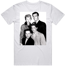 Leave It To Beaver Tv Cast Retro Graphic Unisex Cotton White Classic T Shirt