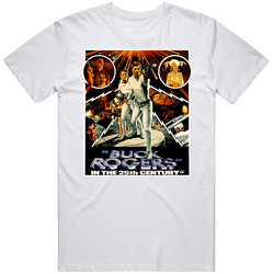 Buck Rogers In The 25th Century Movie Retro Graphic Unisex Cotton White Classic T Shirt