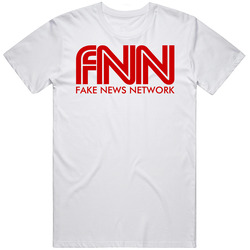 Cnn Fake News Network Funny Donald Trump Parody T Shirt