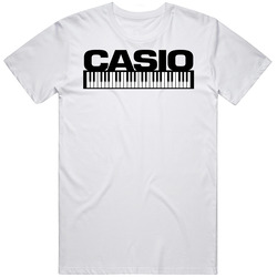 Casio Keyboard Retro White Retro Graphic Unisex Cotton White Classic T Shirt