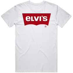 Elvis Levis Parody Logo T Shirt