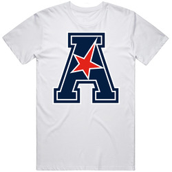 American Athletic Conference College Logo College Sports Fan Cool Retro Graphic Unisex Cotton White Classic T Shirt