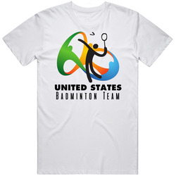 United States Badminton Team Rio 2016 Olympic Event Logo T Shirt