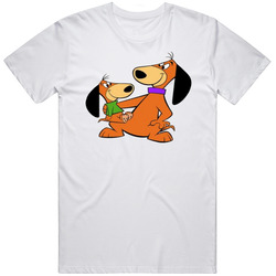 Augie Doggy And Daddy Doggy Retro Graphic Unisex Cotton White Classic T Shirt