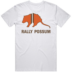 Rally Possum Cleveland Browns Retro Graphic Unisex Cotton White Classic T Shirt