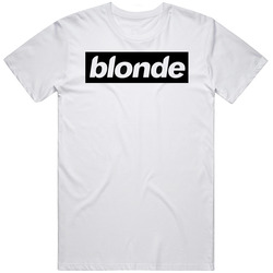 Blonde Logo Frank Ocean Fan Retro Graphic Unisex Cotton White Classic T Shirt